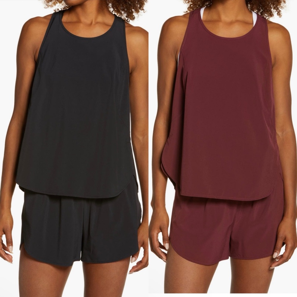 Zella Run In Reflective Stretch Woven Tank Bundle